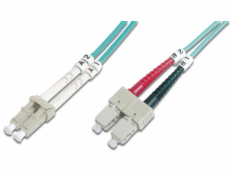 Digitus Fiber Optic Patch Cable, LC to SC, Multimode 50/125 µ, Duplex, Class OM3 10 m