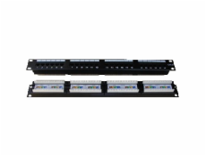 Patch panel 24p. Cat.6 1U, 4x6 LSA, UTP, 19 "