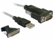 DeLock Adaptér USB 2.0&gt; sériový port + konvertor na paralelný port