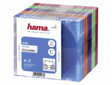 1x25 Hama CD-Sleeves   Slim Box coloured                   51166