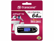 Transcend JetFlash 790      64GB USB 3.1 Gen 1 cierny