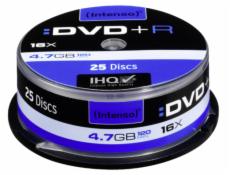 1x25 Intenso DVD+R 4,7GB 16x Speed, Cakebox