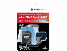 AgfaPhoto MicroSDXC UHS I  128GB Prof. High Speed U3 V30 A1