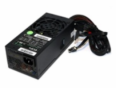 EUROCASE zdroj TFX 250WA-8-85, black box, flat cables, 20+4pin,4pin, fdd, 2xSATA,1x molex