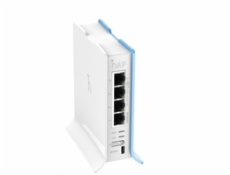 MikroTik hAP Lite (tower), 650MHz CPU, 32MB RAM, 4x LAN, integr. 2.4GHz Wi-Fi, WPS, vč. L4