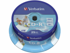 Verbatim CD-R 700MB 52x, 25ks
