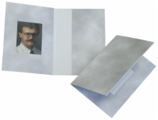 1x100 Daiber Folders Passport Photograph, grey, 31x42 mm