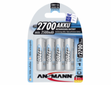 1x4 Ansmann rech. battery 2700 Mignon AA 2500 mAh