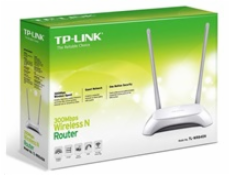 TP-LINK TL-WR840N Wireles router, 300 Mbps, 4-Port 10/100 Mbps Switch, MIMO, QoS, QSS, SPI firewall, dve fixné antény