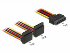 Stromkabel SATA 15Pin (Stecker) > 2x SATA 15Pin (Buchse)