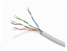 GEMBIRD UTP kabel, Cat5e, drát 305m, 24AWG, PVC, šedý