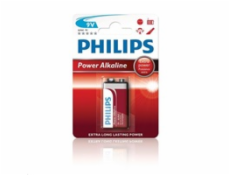 Philips batérie 9V PowerLife, alkalická - 1ks