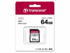 Transcend SDXC 300S         64GB Class 10 UHS-I U1