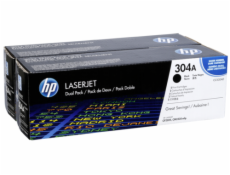 HP Toner CC 530 AD dvojbalenie cierna No. 304 A