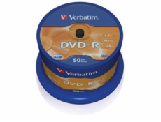 1x50 Verbatim DVD-R 4,7GB 16x Speed, matt silver