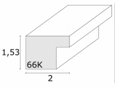 Deknudt S66KF1 P1          20x25 drevo biela s Passepartout