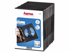 Hama Slim DVD Jewel Case pack of 25, black         51182