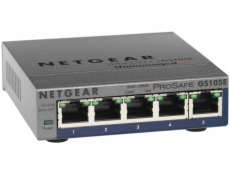 NETGEAR 5x10/100/1000 Desktop Plus Switch, GS105E