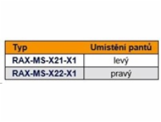 Dverové pánt pre stojan.a 19&#39;nástěn. Racky ľavý nas.