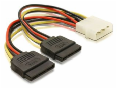 Adaptér napájania z Molex 4-pin na 2x SATA 15-pin