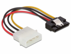 Power Adapter Molex 4-pin na SATA 15-pin, 12cm, kovová západka