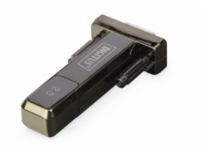 DIGITUS USB2.0 Seriell-Adapter DSUB 9M vrat. USB A kabel 80cm