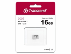 Transcend microSDHC 300S-A  16GB Class 10 UHS-I U1