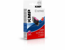 KMP C107MX atram. kazeta magenta komp. s Canon CLI-571 XL M