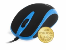 Media-Tech PLANO - optická myš, 800 cpi, 3 tlačidlá + skrolovacie koliesko, modrá