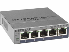 Netgear GS105E ProSafe Plus Switch, 5-port gigabit, PC configurable