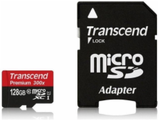 Transcend microSDXC        128GB Class 10 UHS-I 400x + SD Adapter