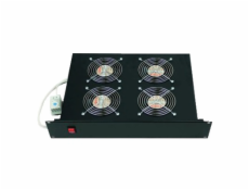 19 "horiz.vent.j.4xVentilátor-220V/60W termost.2U