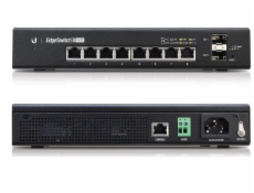 UBNT EdgeSwitch ES-8-150W [8xGigabit, 150W PoE+ 802.3at/af, pasivní PoE 24V, 2xSFP slot, non-blocking 10Gbps]