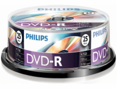 1x25 Philips DVD-R 4,7GB 16x SP