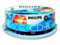 1x25 Philips CD-R 80Min 700MB 52x SP