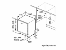 Bosch SMV2ITX16E vstavaná umývačka riadu