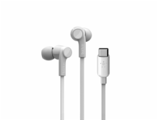 Belkin Rockstar USB-C konektor slúchadlá biela