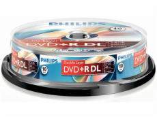 1x10 Philips DVD+R 8,5GB DL 8x SP