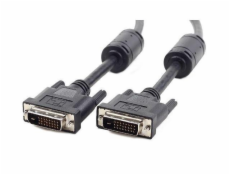 Gembird CC-DVI2-BK-6 kábel DVI-D (M) / DVI-D (M) (24 + 1) Dual Link Ferrite 1.8