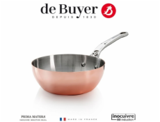 De Buyer Prima Matera Sauté Pan Copper/Steel 24cm curved induc.