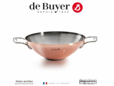 De Buyer Prima Matera Wok induct ion copper/steel with 2 handles