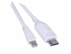 PREMIUMCORD Kabel Mini DisplayPort - HDMI 5m, bílý