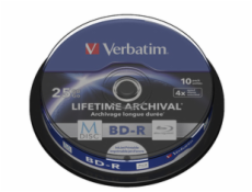 VERBATIM Blu-ray BD-R 25GB 4x potlač. 10ks balenie