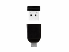 VERBATIM Flash Disk NANO 16 GB Store'n'Stay + micro USB OTG adaptér USB 2.0 černý