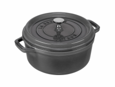 Staub Liatinový 24cm 3,8L Hrniec okrúhly grafitovo sedý