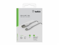 Belkin USB-C/USB-A kabel 2m PVC, biela CAB001bt2MWH