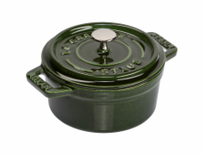 Staub Mini Cocotte 10cm rund Basilikum-zelena, Gusseisen