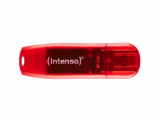 INTENSO Rainbow Line, 128GB, USB 2.0, Red