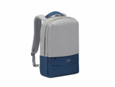 RIVACASE 7562 grey/dark blue anti-theft Laptop backpack 15.6