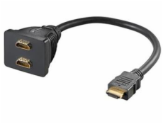 Redukce HDMI A (M) -> 2x HDMI A (F)